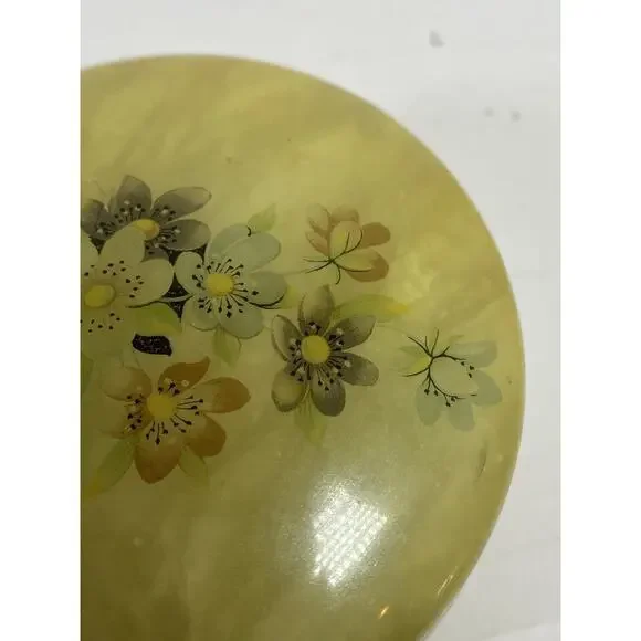 Vintage Alabaster Trinket Box - Picture 3 of 9